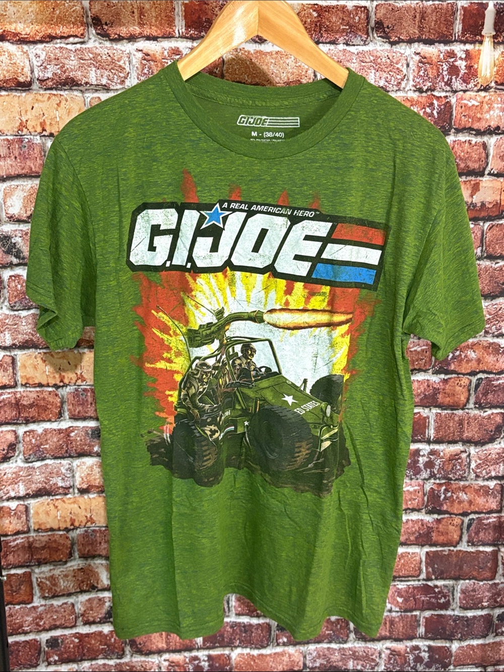 G.I. Joe Graphic Tee Olive Green men’s medium soft army cartoon